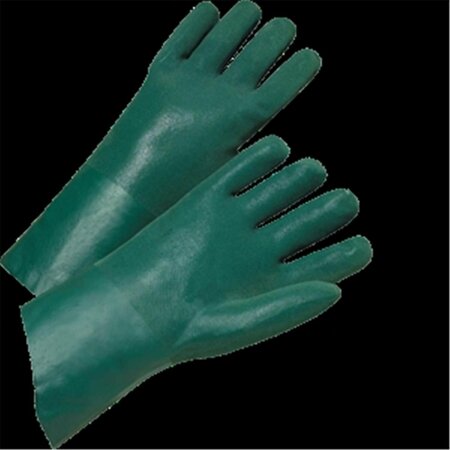 WEST CHESTER PROTECTIVE GEAR 14 in. Large Green Pvc Fully Coated Jersey Lined Gauntlet Cuff Glove 662909140170